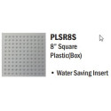 Swash Shower Rose 8"  Square Plastic