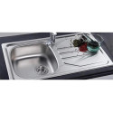 Sink Single 800 x 460 mm  with Waste Fitting NVN611 -  Franke Nouveau