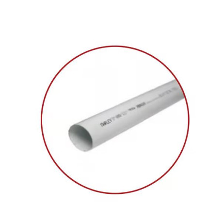 PVC Waste Pipe White 40mm X 6m Sabs (E-Spec)  Marley