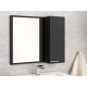 Cabinet Satin Black Side Cabinet - 700 x 200mm