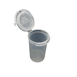 Child Safe Bud Container Transparent  White 19dram