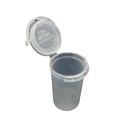 Child Safe Bud Container Transparent  White 19dram