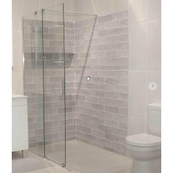 Crystaltech Wall Mount Slider Screen Shower 1200 x 2000mm