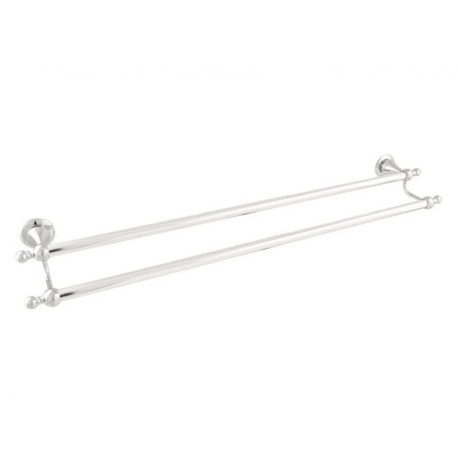 Towel Rail Double Portofino Valentina Chrome 750mm