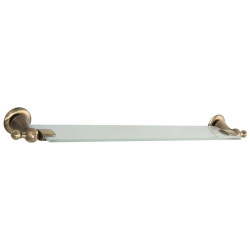 Glass Shelf Portofino Valentina Brushed Bronze Glass Shelf