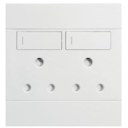 Veti Double Socket 16A RSA 4x4 - White