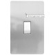 CBI 4x2 Light Switch 1Lever 2way - Silver/metal  80 mm x 126 mm