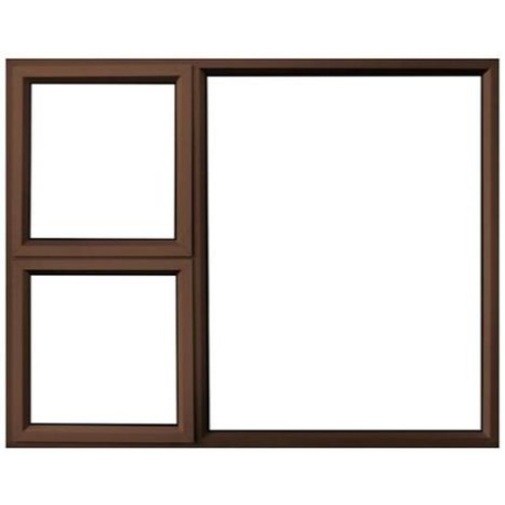 Window Aluminium 1500 x 1200 mm Kenzo 28mm LR - Bronze