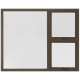 Window Aluminium 1500 x 1200 mm Prestige Top Hung 2v  - Bronze