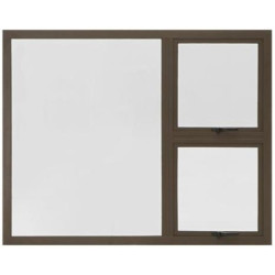 Window Aluminium 1500 x 1200 mm Prestige Top Hung 2v  - Bronze