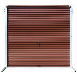 Garage Door Robmeg Rad Series 245 - Buff Brown (2450 x 2100mm)