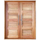 Door Hardwood 4 Panel Pivot Double Timber Door (1700 x 2100mm)