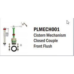 Cistern Mechanism Closed Couple Front Flush (FP16C)