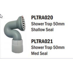 Trap Shower 50mm Shallow Seal ROUND TOP