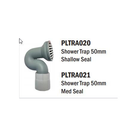 Trap Shower 50mm Shallow Seal ROUND TOP