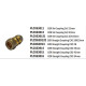 Brass Coupler Straight CXC 15mm - REIGN DZR