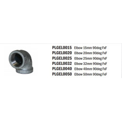 Galvanised Elbow 15mm 90deg FxF