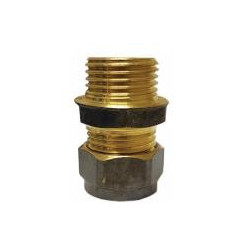 Brass Coupler Straight CxMI 15mm X 1/2 - REIGN DZR