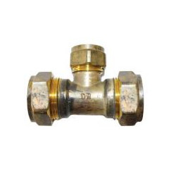 Brass Reducing Tee CxCxC 15x15x22mm - REIGN DZR