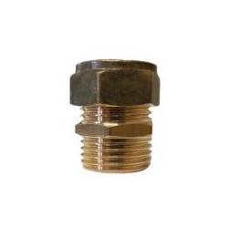 Compression Coupling Straight Red 22x15mm CxM (250)