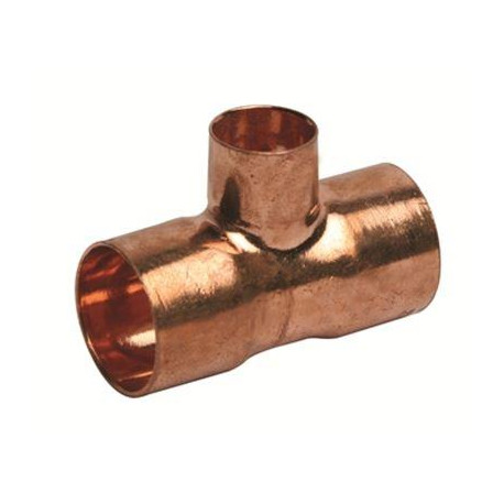 Copper Copcal Reducing Tee Cxcxc 611M 28mm x 28mm x 15mm