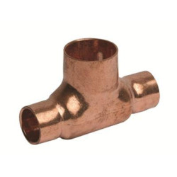 Copper Copcal Reducing Tee Cxcxc 611M 15mm x 15mm x 22mm