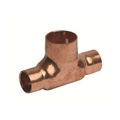 Copper Copcal Reducing Tee Cxcxc 611M 15mm x 15mm x 22mm