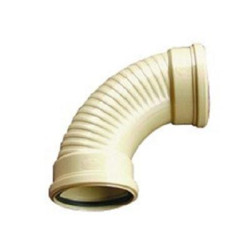 PVCc Ug Bend Plain Ribbed 1/4 C110Sbp  110 x 90