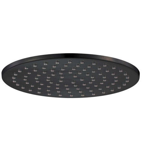 Shower Head Rose Round ITD Black Zola