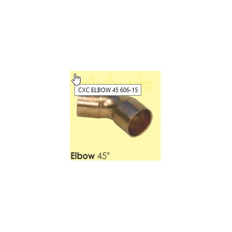 Copper CXC Elbow 45° 606-15