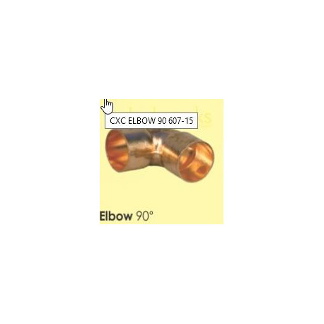 Copper CXC Elbow 90° 607-15