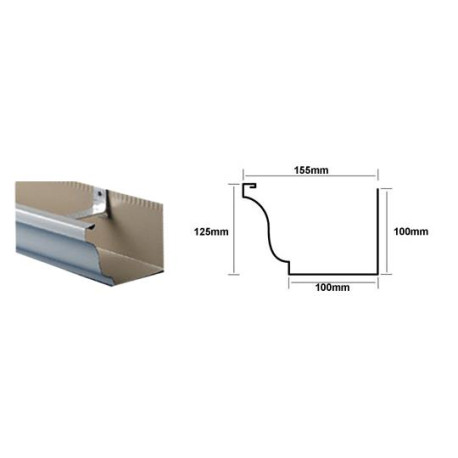 Alluminium box gutters