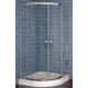 CrystalTech St. Matheus 885 mm Chrome Quadrant Shower Enclosure - CTG701