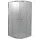 CrystalTech St. Matheus 885 mm Chrome Quadrant Shower Enclosure - CTG701