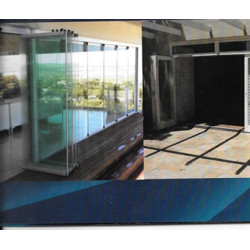 Frameless glass door - stack away / m