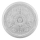 Ceiling Medallion Upper Edge Small PU Leaves  (540mm)