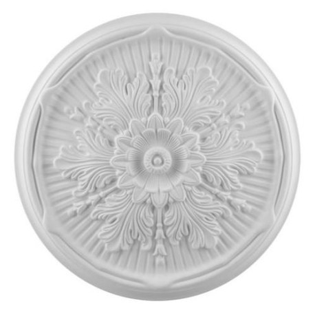 Ceiling Medallion Upper Edge Small PU Leaves  (540mm)