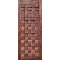 Door Pine Stained Weave Door 813 X 2032