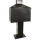 BRAAI ON PEDESTAL INCLUDING FLUE KIT 900mm