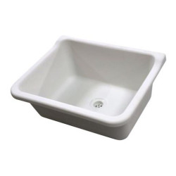 Wash Trough Parker White 490 x420 x 250mm - Technoplast Polymer