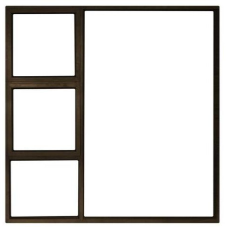 Window Aluminium 1490 x 1790 mm HxW Prestige Top Hung 2v  - Bronze