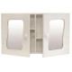 Bathroom Cabinet White Double Door Std