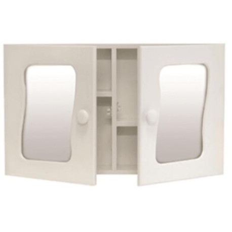 Bathroom Cabinet White Double Door Std