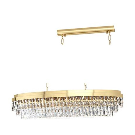 Valparaiso Pendant 13L E14 40W Gold/Crystal