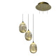 LED Dew Drop 3LT Pendant Gold