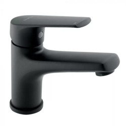 Basin Mixer Magnetite Short Body Black