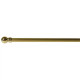 CURTAIN ROD BRASS PLATED ALUMINIUM SMOOTH 16mm x 2.5m