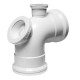 Horn Access Heel Bend Soil & Vent  PVC 87.5 Degree  - White (110mm)