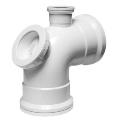 Horn Access Heel Bend Soil & Vent  PVC 87.5 Degree  - White (110mm)