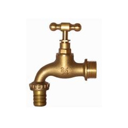 Tap Garden 20mm Heavy Pattern - Brass